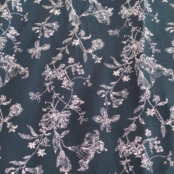 Vintage Isabelle Green Print Elastic Waist Pants Fits Size S - Picture 8 of 9